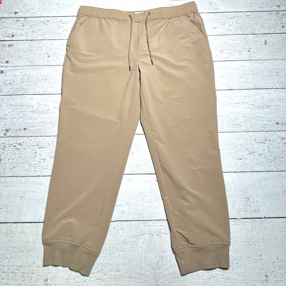 Goodfellow & Co Mens Khaki Drawstring Elastic Waist Joggers XL
